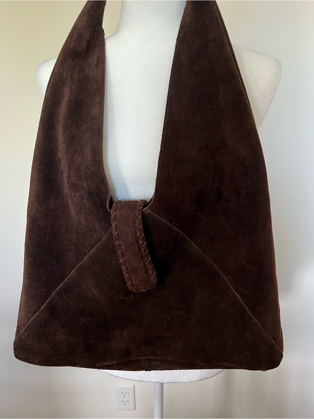 Haute Hippie Dark Brown Suede Shoulder Bag